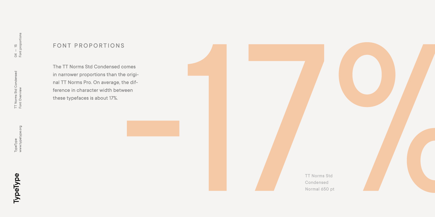 Example font TT Norms Std Condensed #12